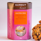 Gumnut Biscuits Cranberry and Muesli Macaroons, a crunchy gluten free biscuit with luscious dried fruits, nuts and seeds