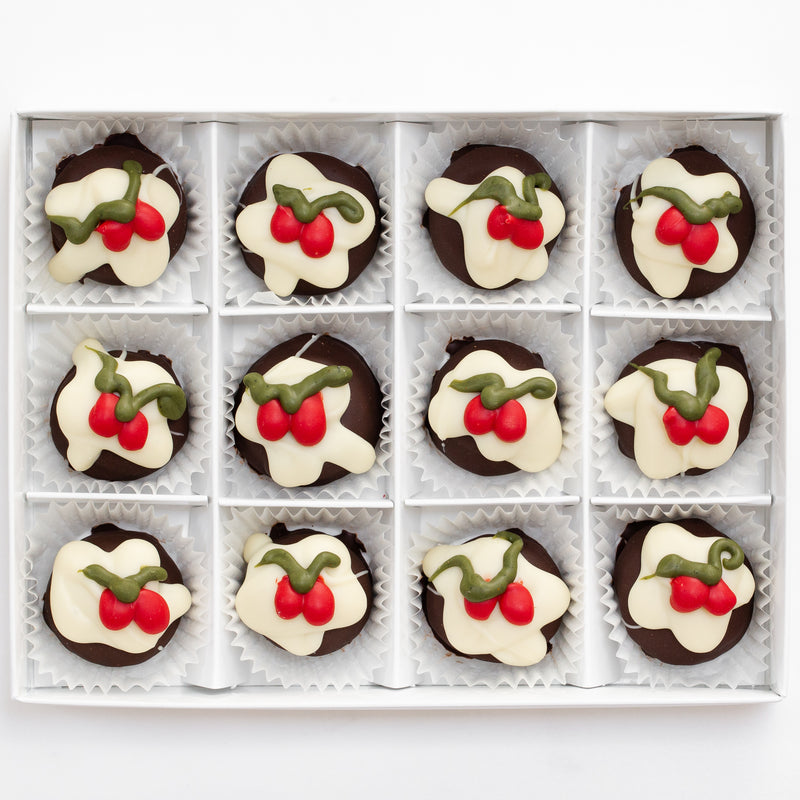 Christmas Pudding Truffle Chocolates (box of 12 truffles/200 grams)