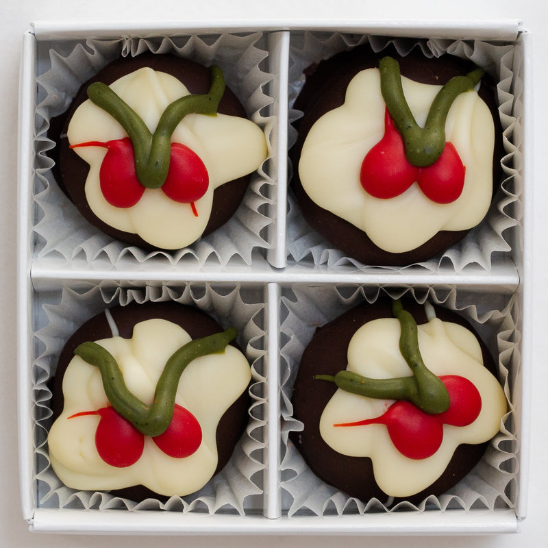 Christmas Pudding Truffle Chocolates (box of 4 truffles)