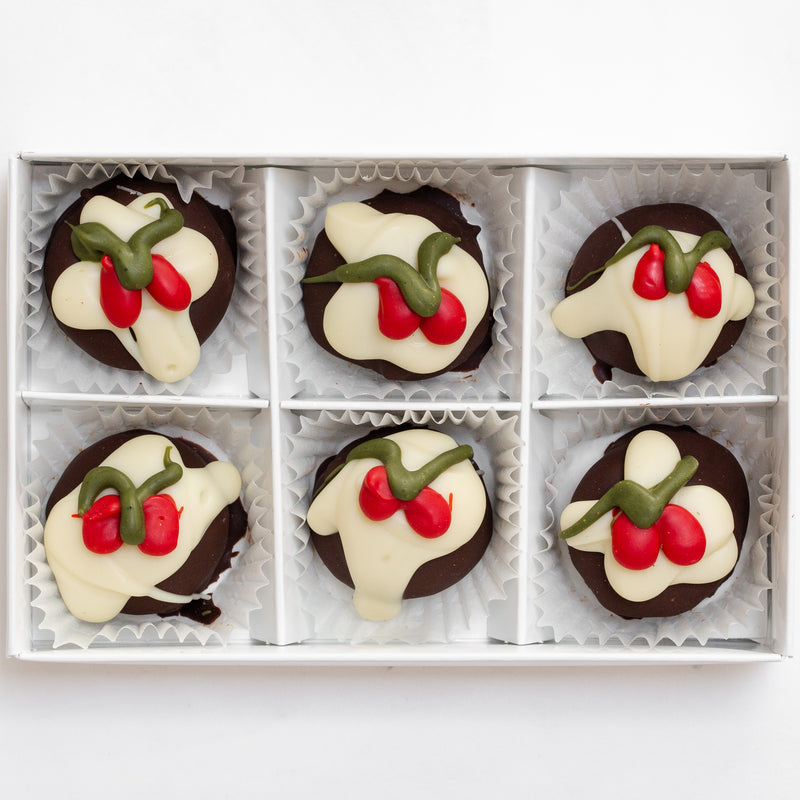 Christmas Pudding Truffle Chocolates (box of 6 truffles)