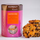 Gumnut Biscuits Cranberry and Muesli Macaroons, a crunchy gluten free biscuit with luscious dried fruits, nuts and seeds