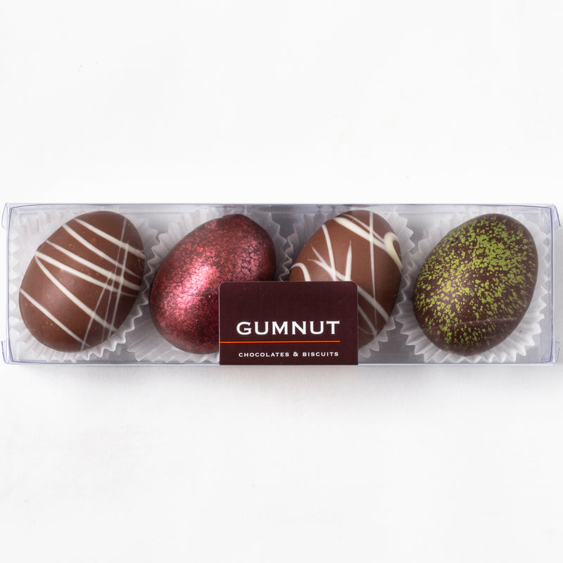 Milk & Dark Chocolate Truffle Easter Eggs (box of 4 eggs/120 grams)