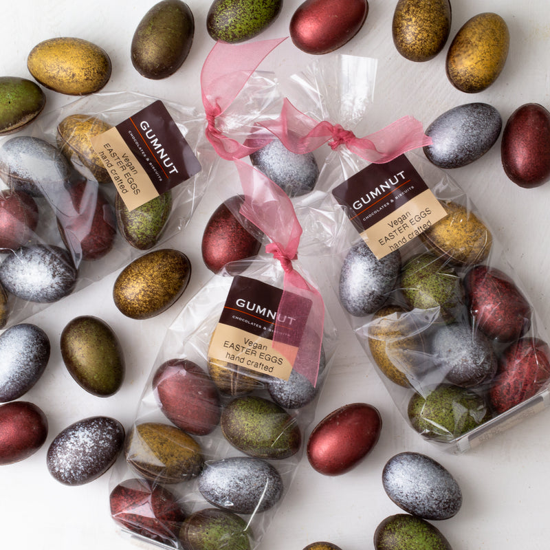 Vegan dark chocolate shimmer Easter eggs (bag of 8 eggs/120 grams)