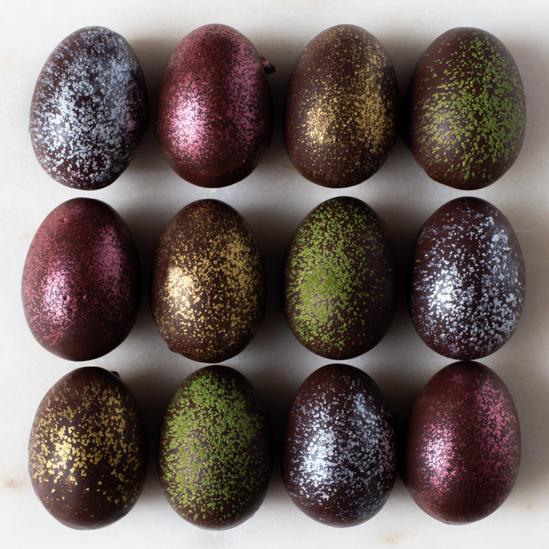 Dark Chocolate Truffle Easter Eggs (box of 2 eggs/60 grams)