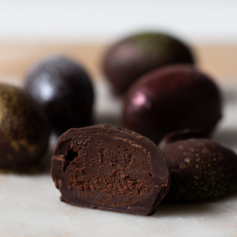 Milk & Dark Chocolate Truffle Easter Eggs (box of 2 eggs/60 grams)