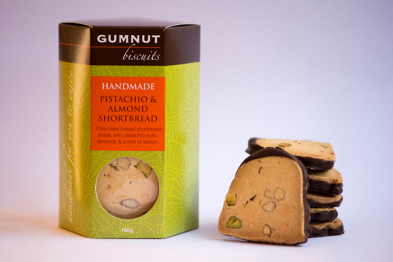 Pistachio & Almond Shortbread Gift Box (box of 5 shortbread)
